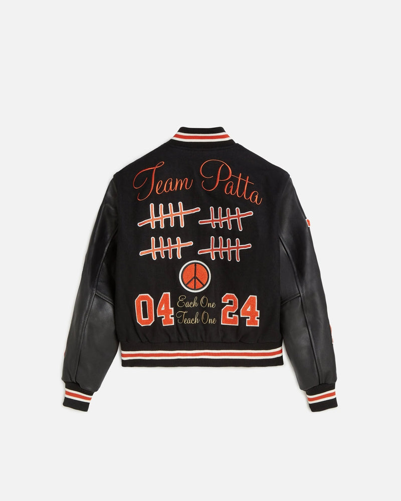 Patta 20th Anniversary Varsity Jacket (Black) - Patta