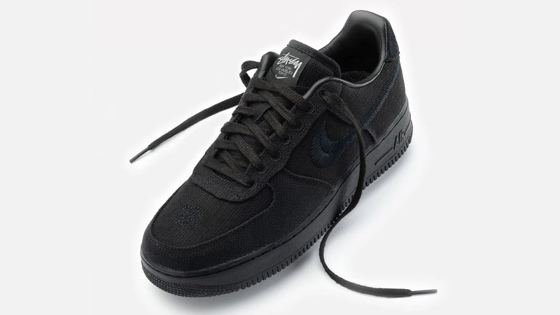 Nike x Stüssy Air Force 1 Low (Black/Black) - Patta