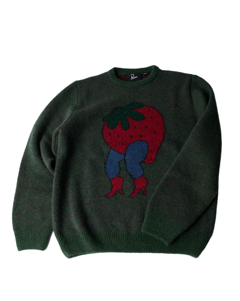 byParra Stupid Strawberry Knitted Pullover - Hoodies by Patta