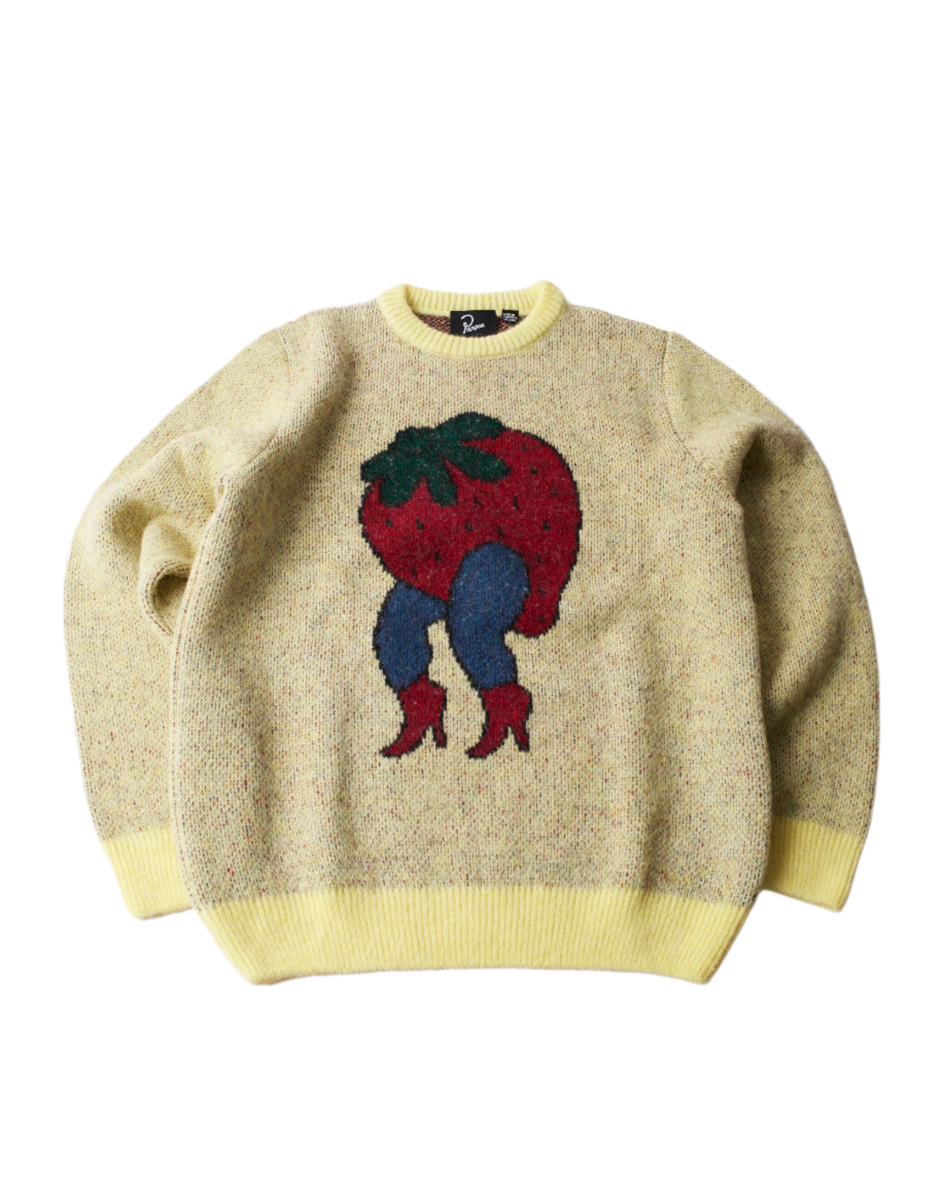 byParra Stupid Strawberry Knitted Pullover - Hoodies by Patta