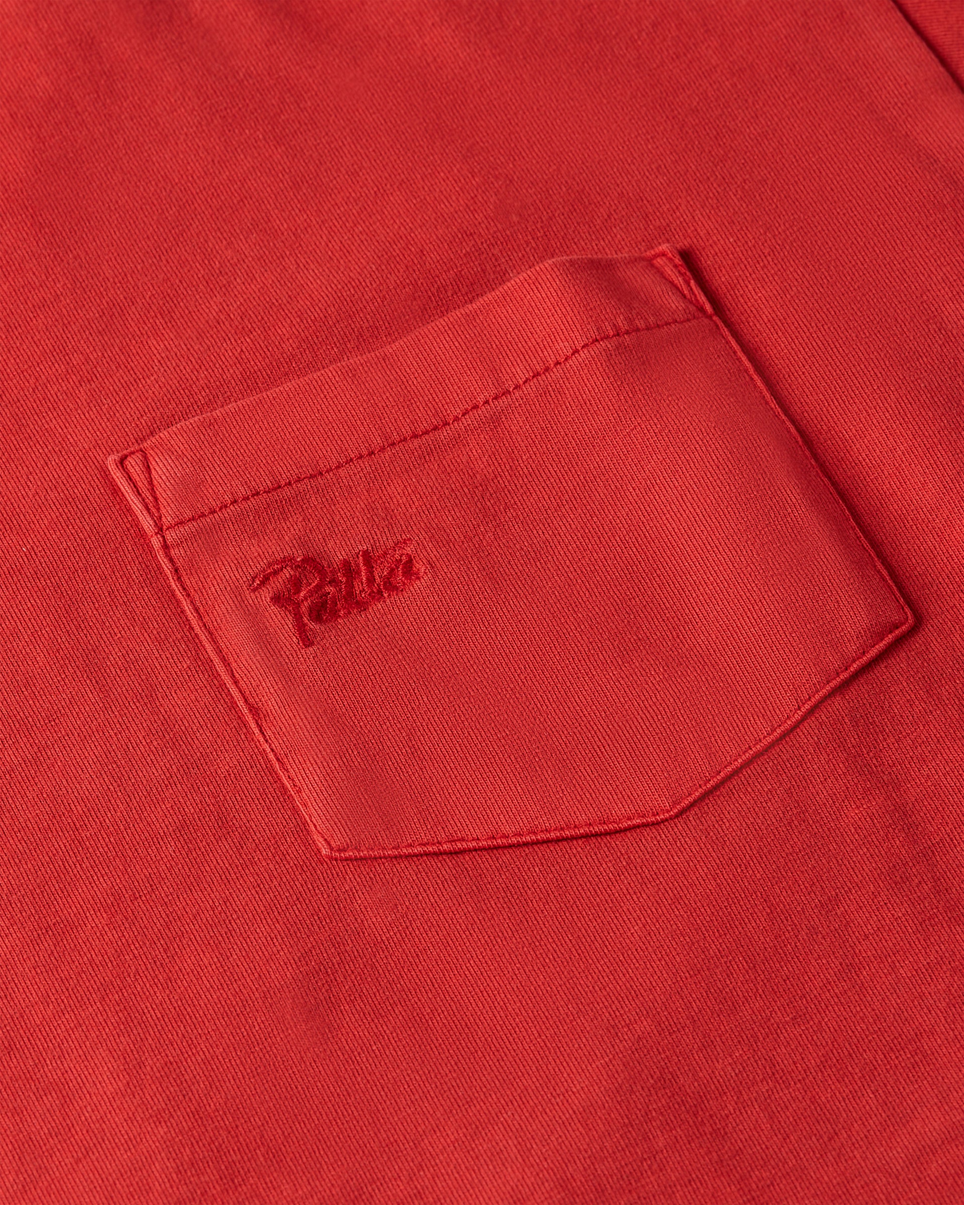 Patta Basic Washed Pocket T-Shirt (Haute Red)