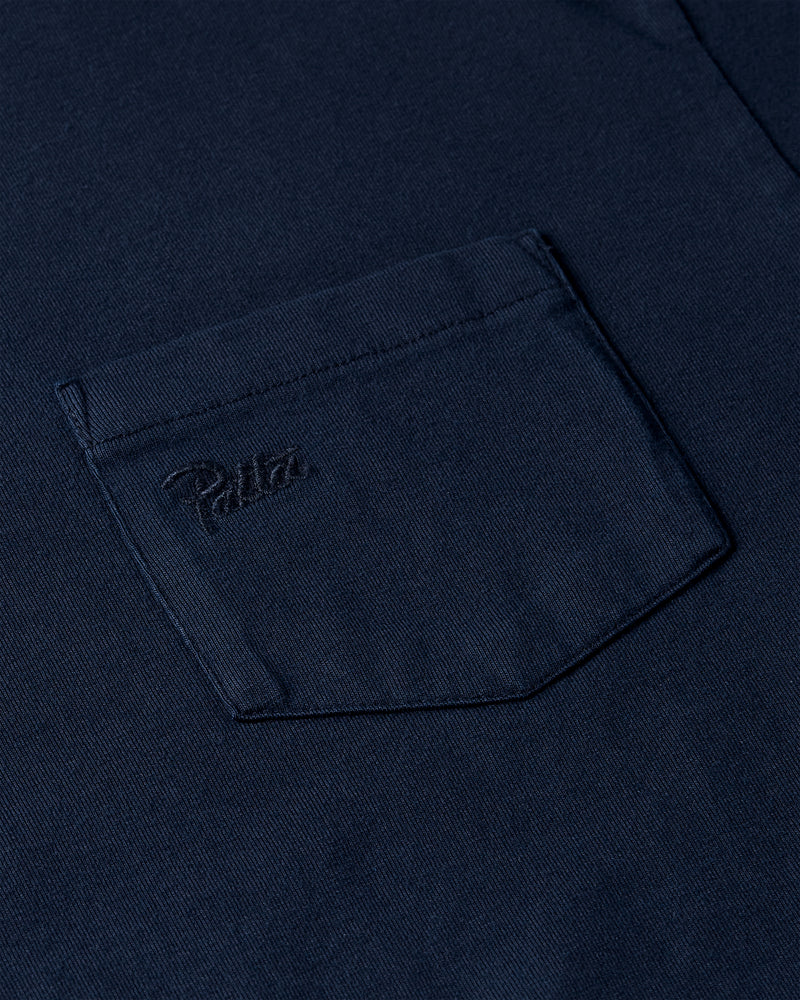 Patta Basic Washed Pocket T-Shirt (Black Iris)