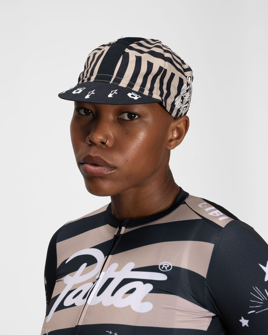 Patta x Rapha Cap II (Black/Stone)