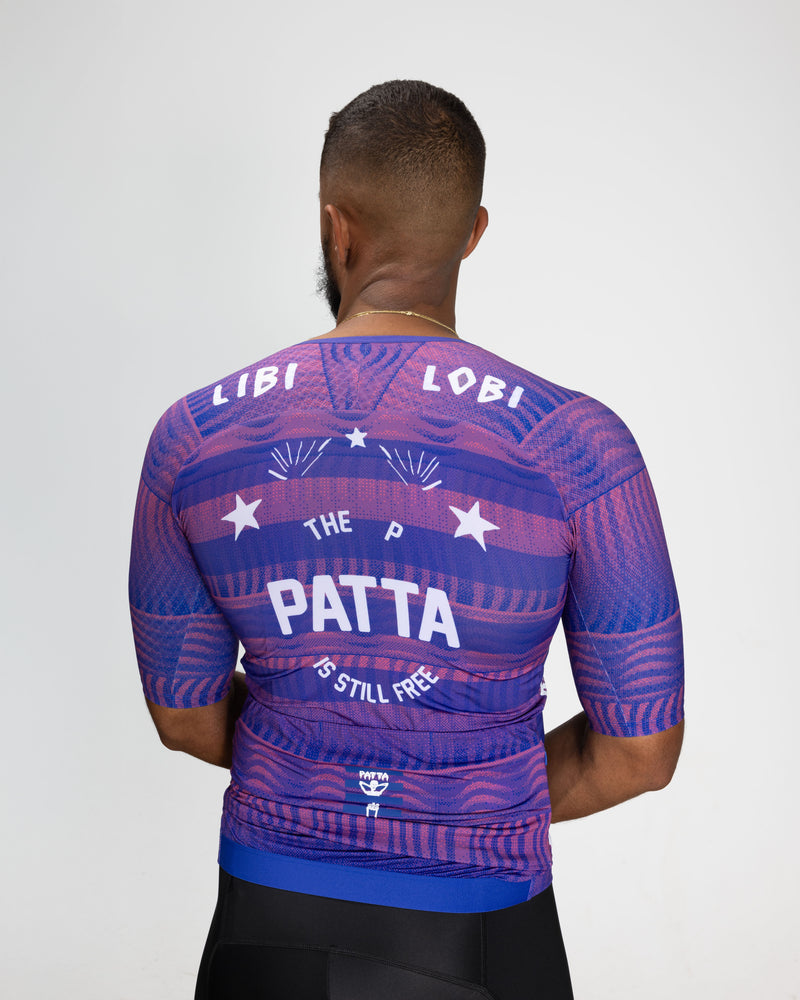 Patta x Rapha Men's Pro Team Aero Jersey (Flamingo Pink/Royal Blue)