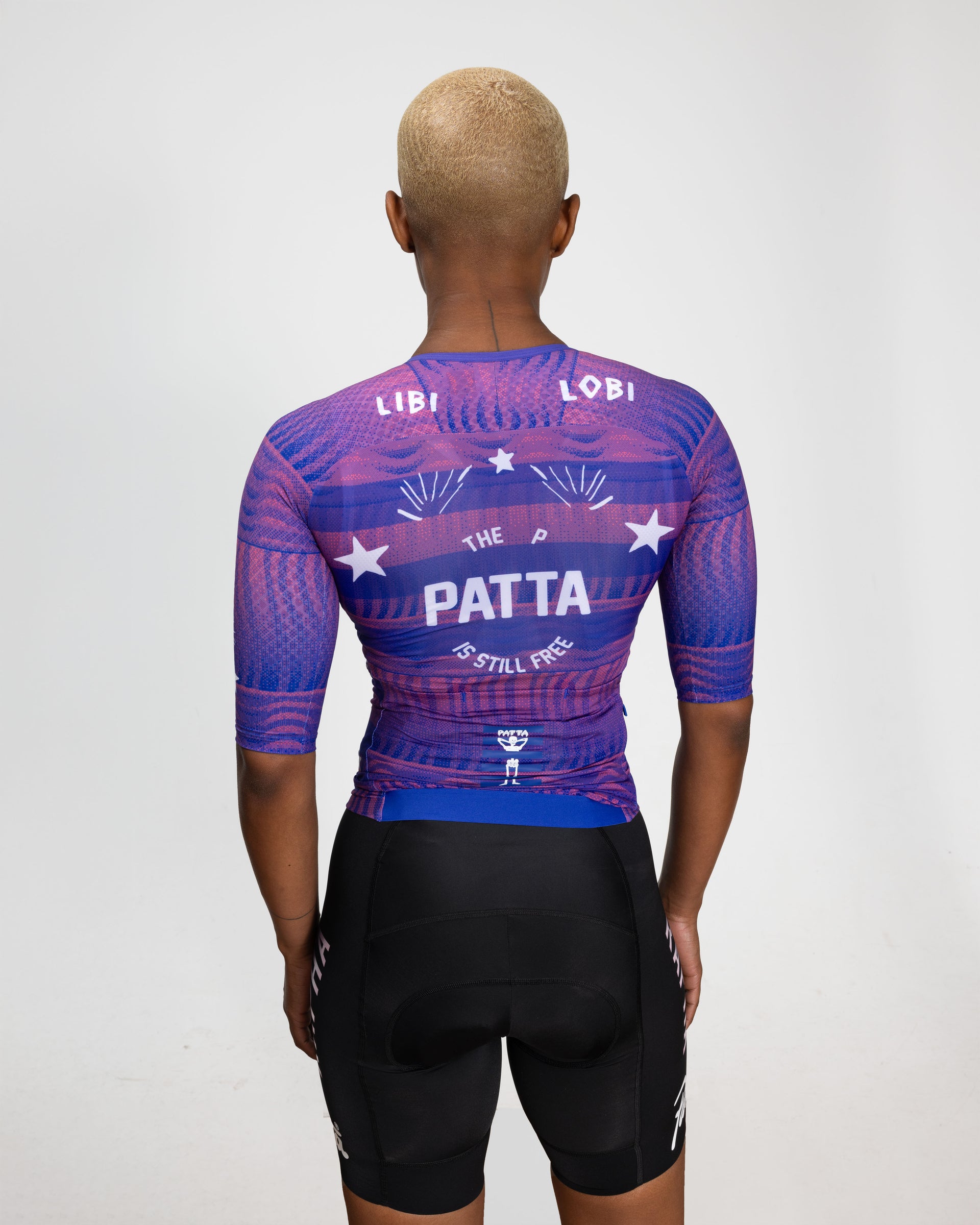 Patta x Rapha Women's Pro Team Aero Jersey (Flamingo Pink/Royal Blue)