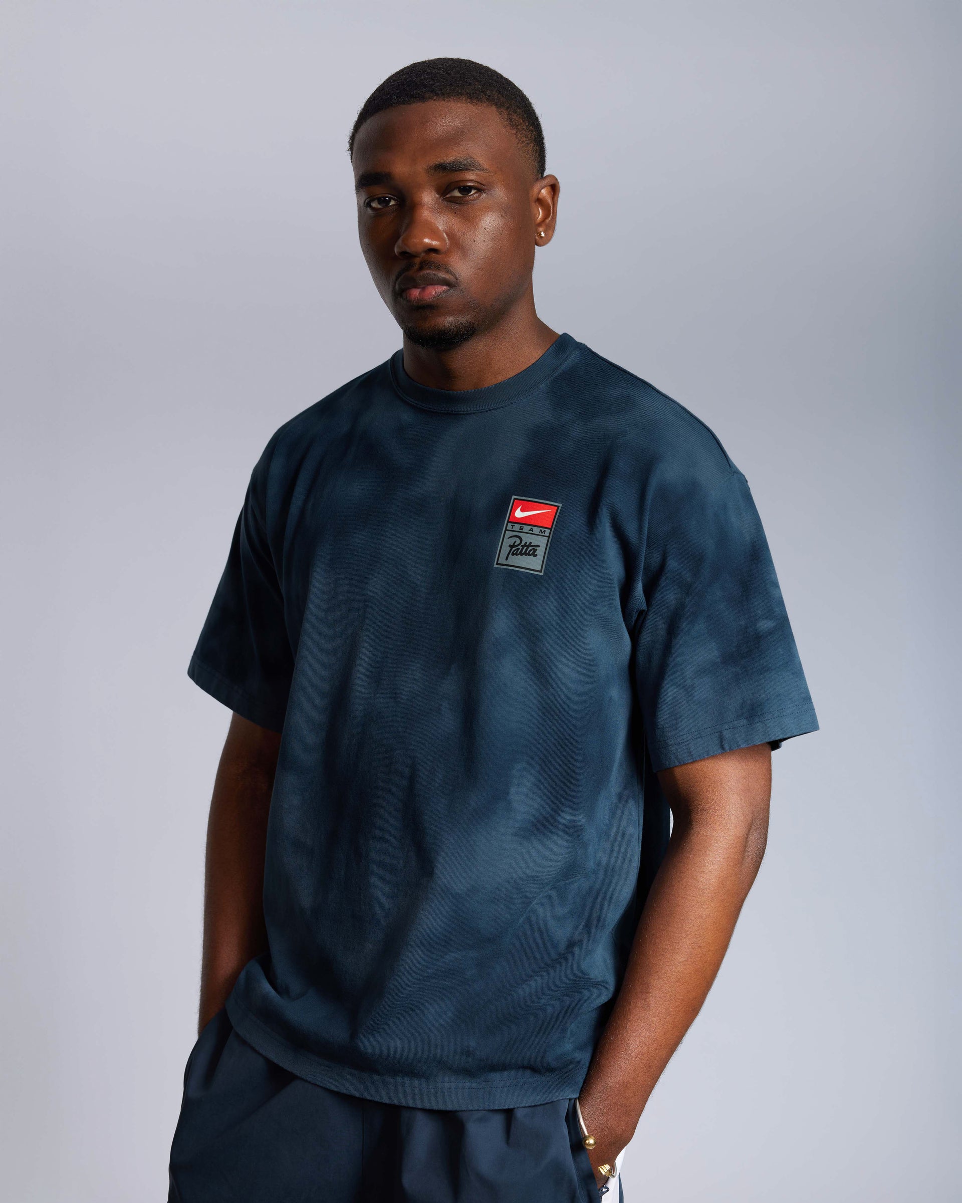 Patta x Nike NRG T-shirt GX Washed Dark Blue