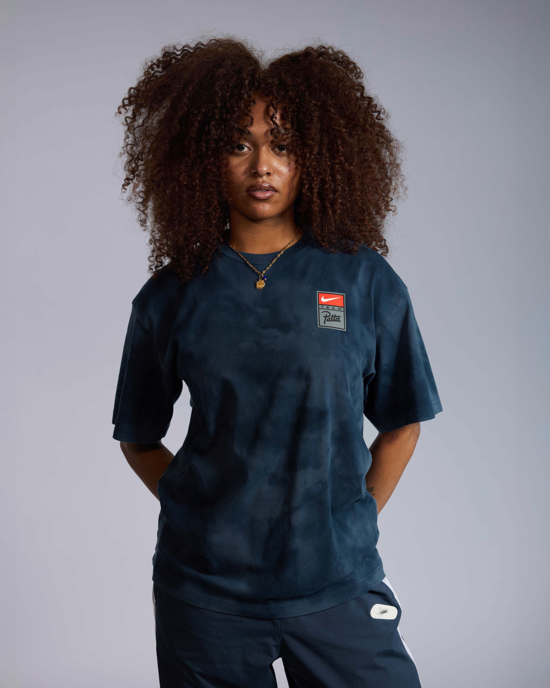 Patta x Nike NRG T-shirt GX Washed Dark Blue