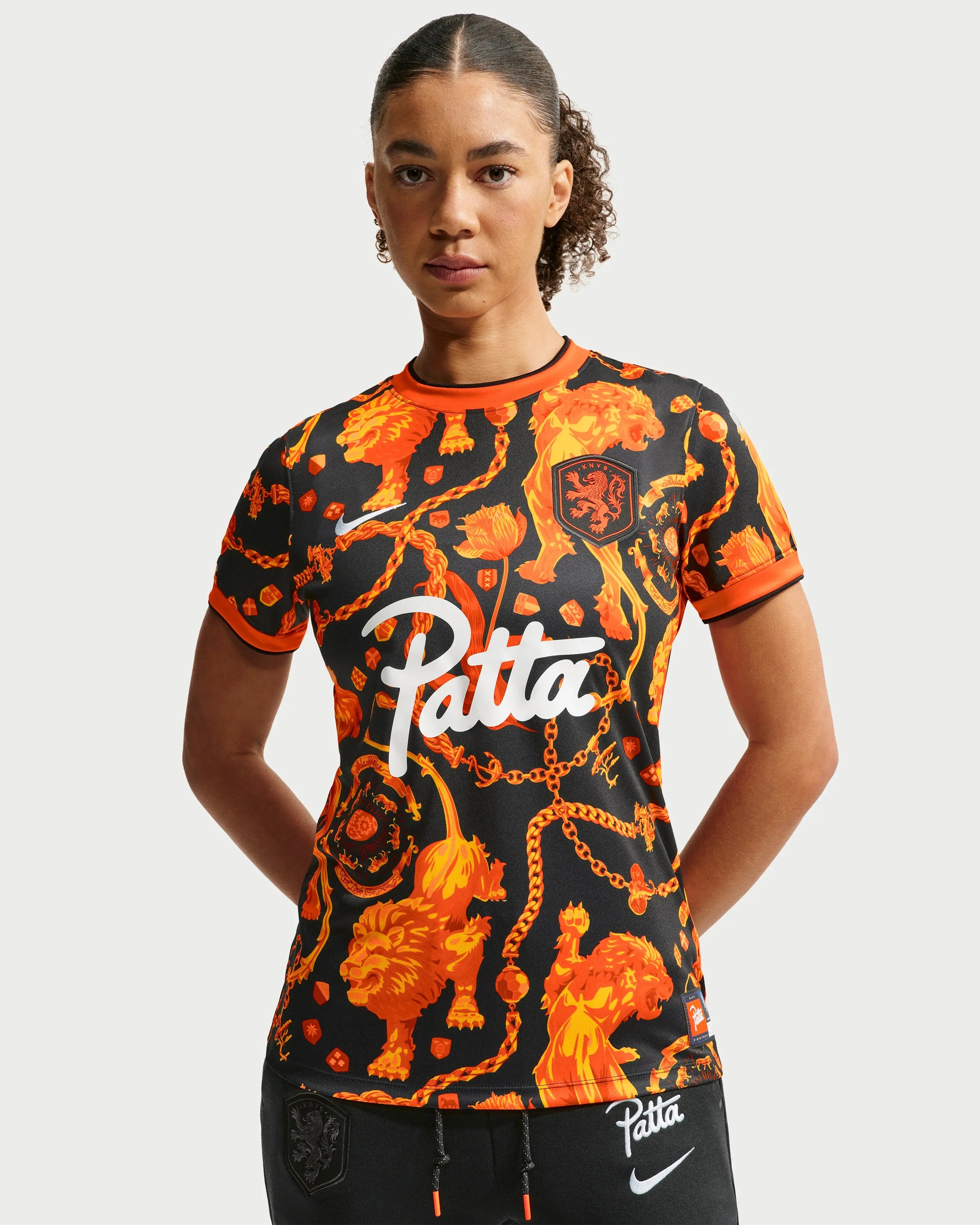 Patta x Nike KNVB Pre-Match Jersey WMNS (Black/Orange) - Patta