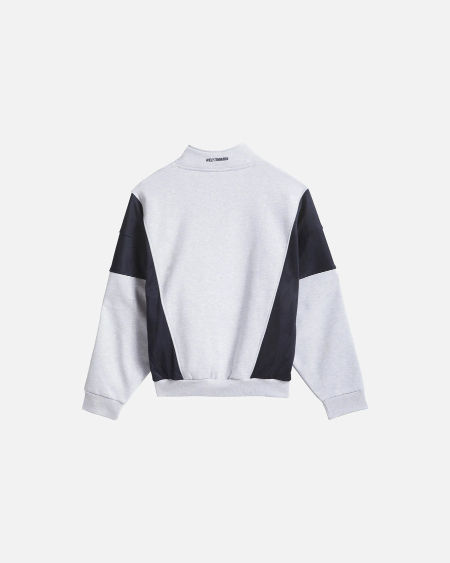 adidas Willy Chavarria Watsonville Mockneck (Light Grey Heather/Legend Ink) Adidas