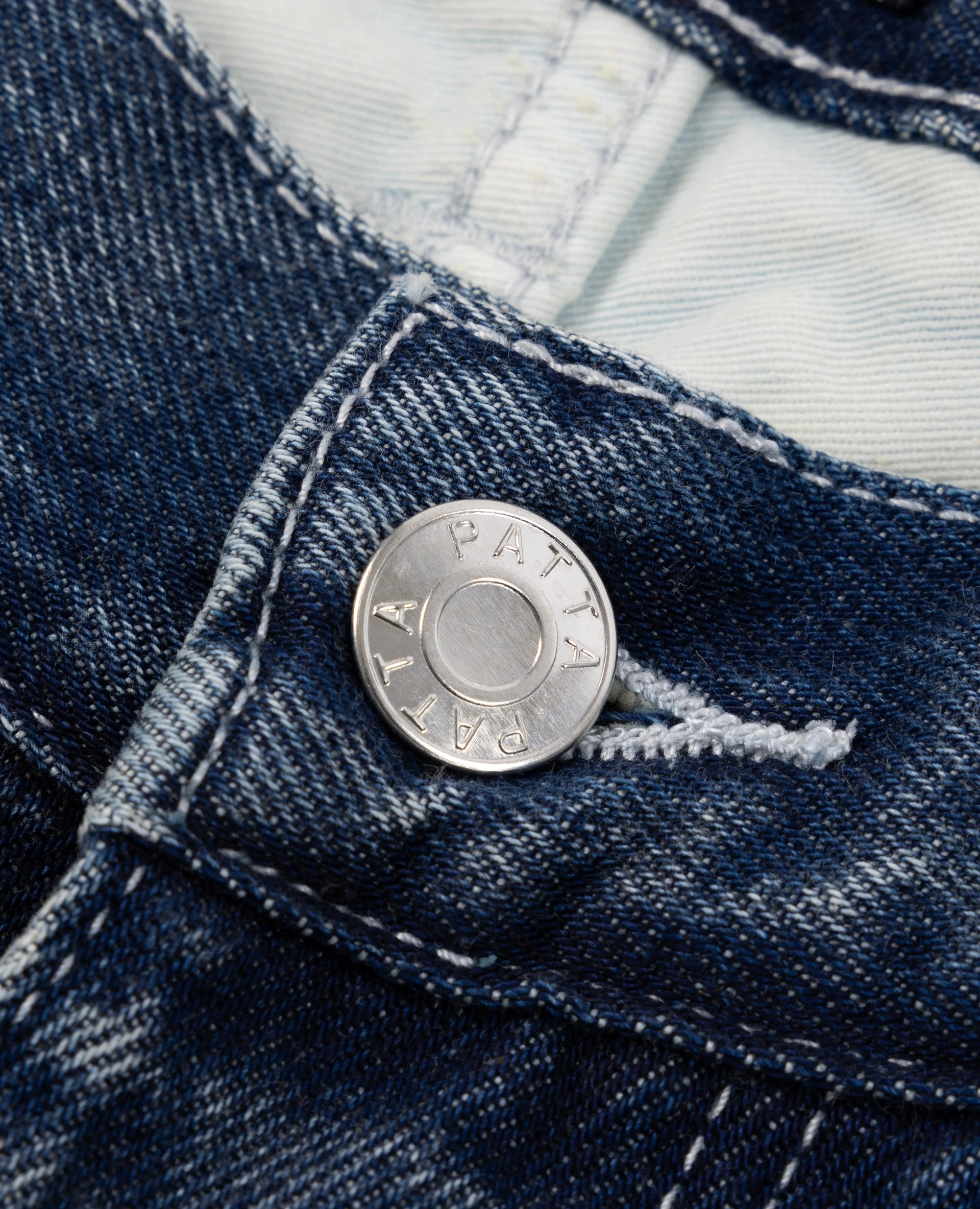 Patta Washed Loose Fit Denim Pants (Denim Blue) Patta