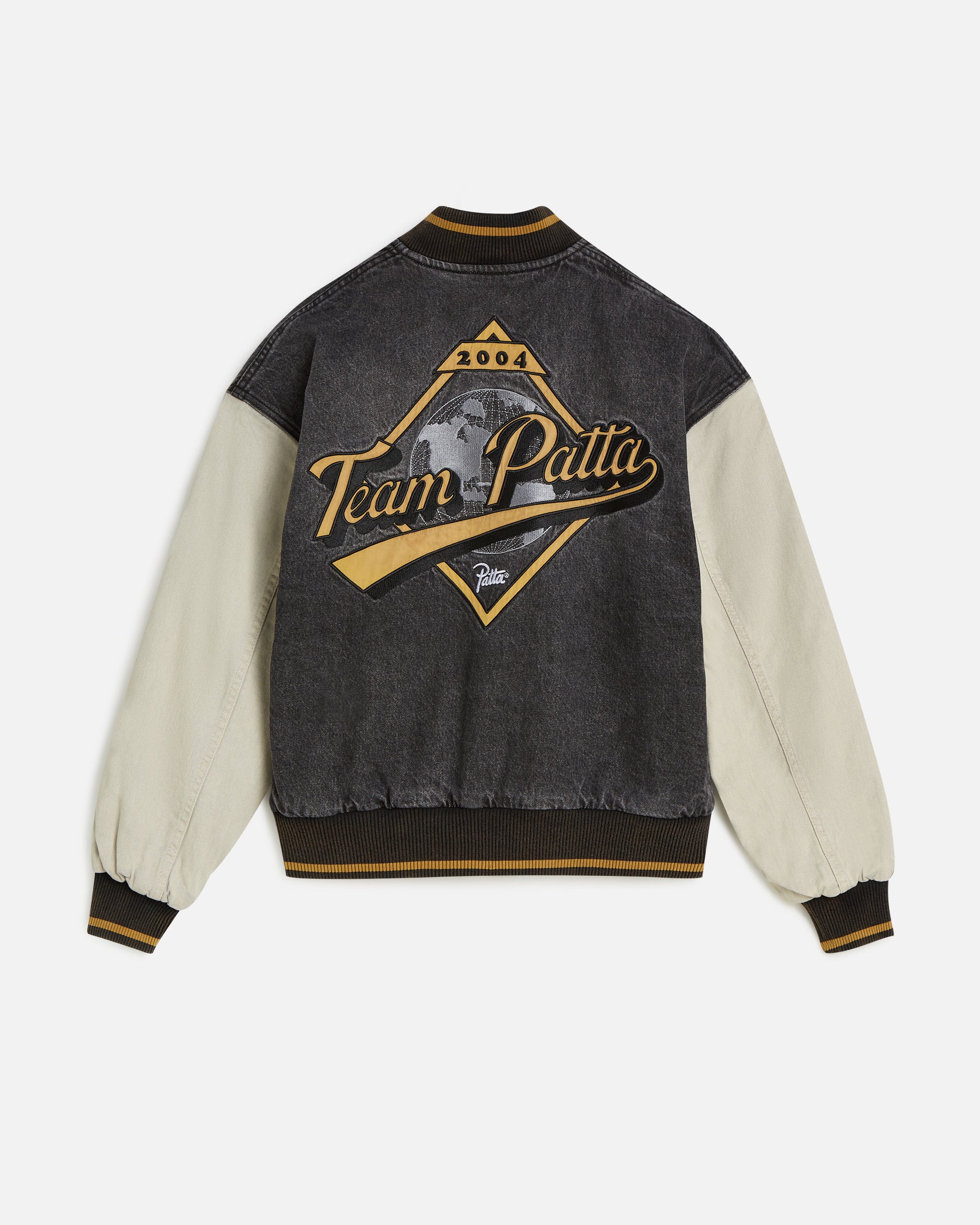Patta Homerun Denim Varsity Jacket (Black)