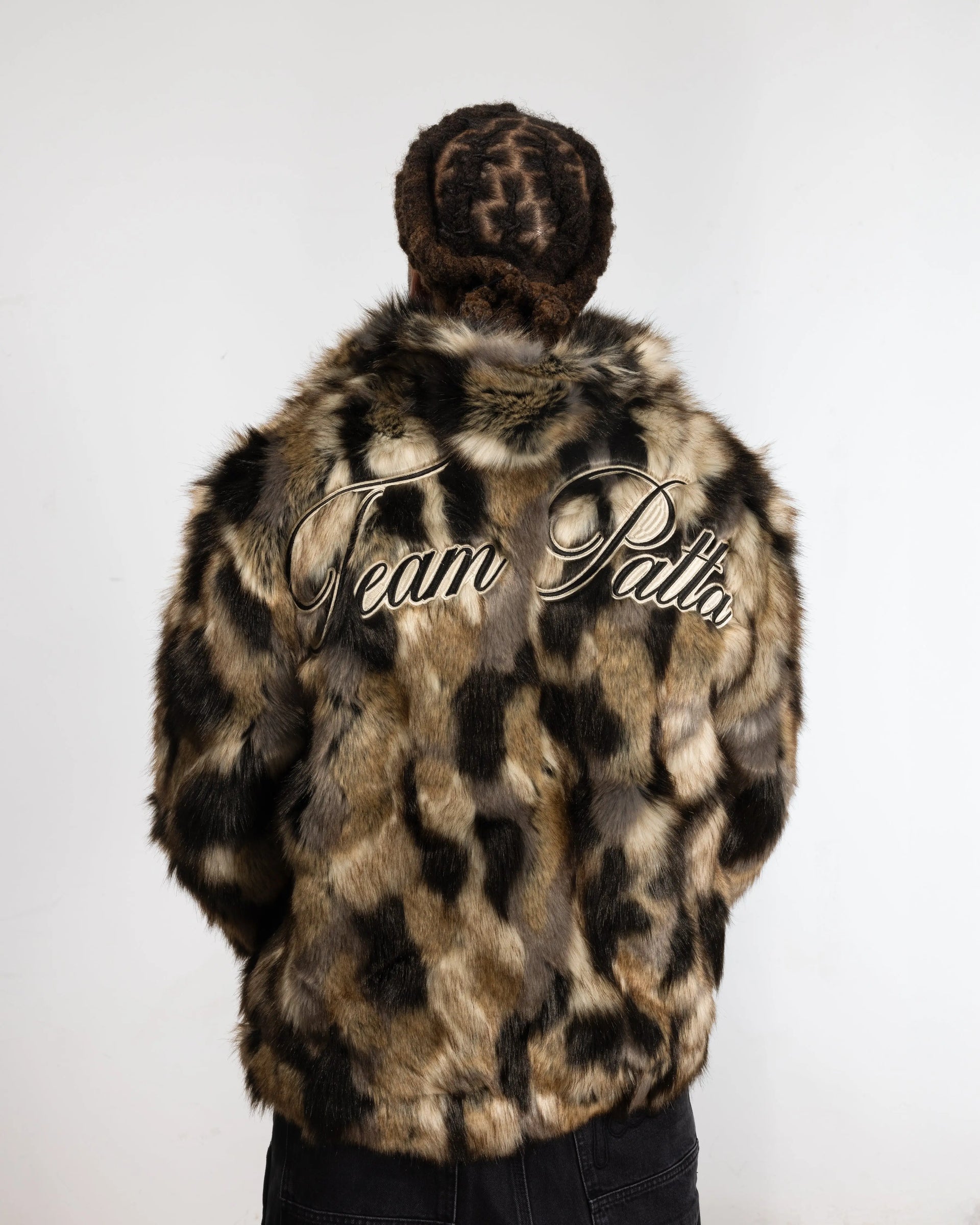 Patta Faux Fur Patchwork Jacket (Multi) Patta