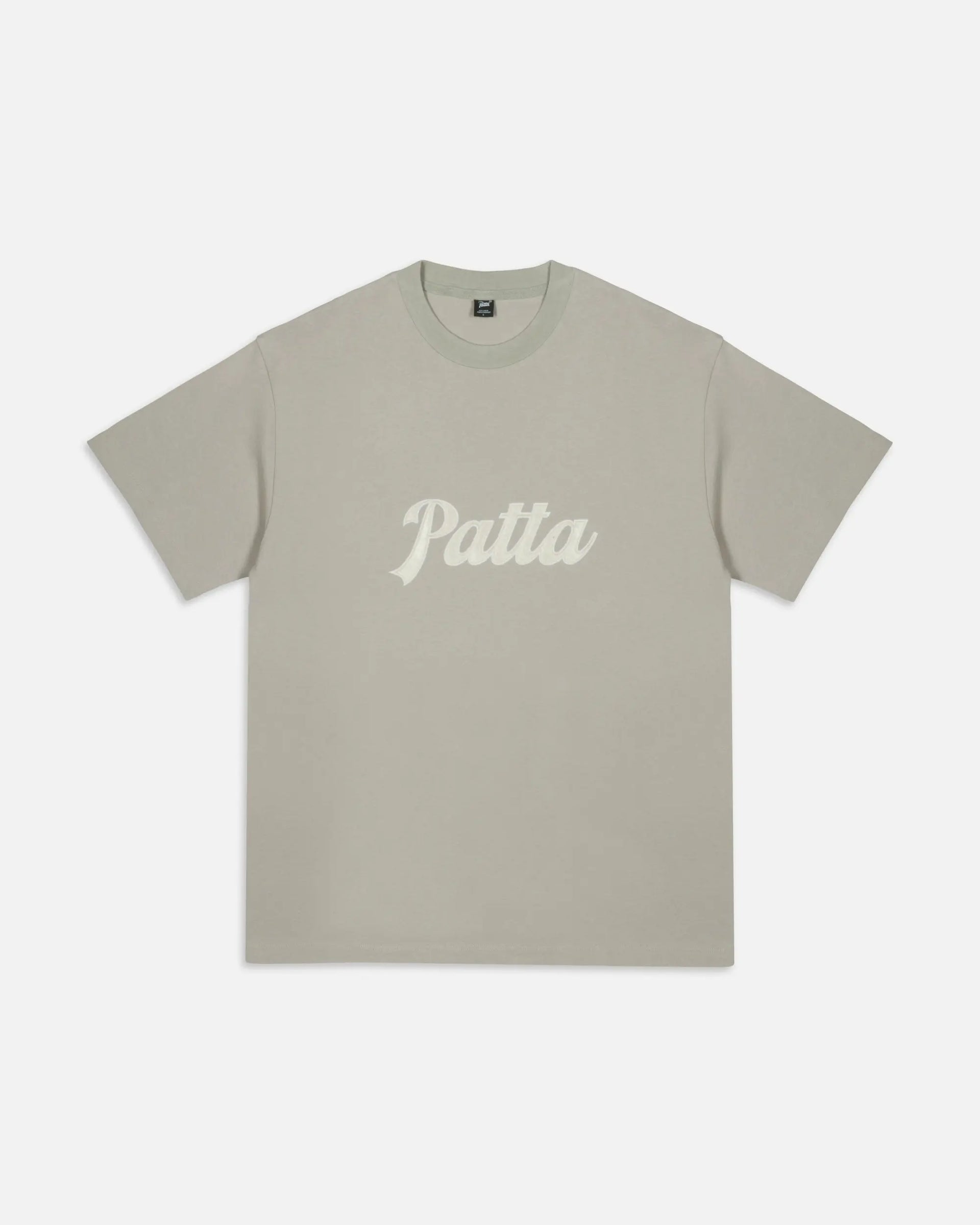 Patta Logo Twill Applique T-Shirt (Flint Gray) Patta