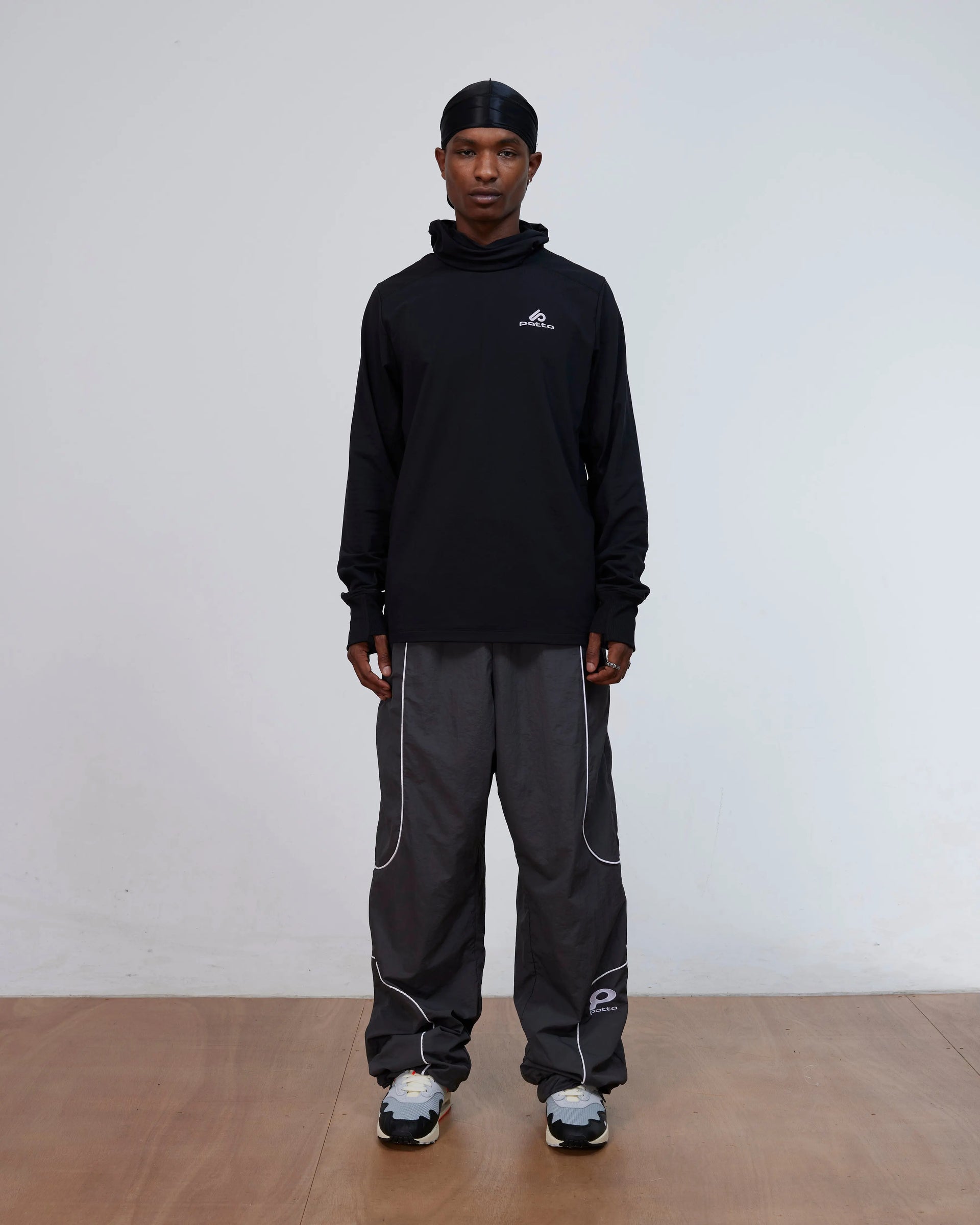 Patta Technical Hooded Sweater (Black) Patta
