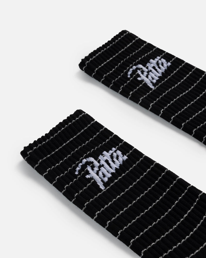 Patta Striped Socks (Black Iris) Patta