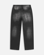 Patta Dark Dirty Whiskers Baggy Denim Pants (Black) Patta