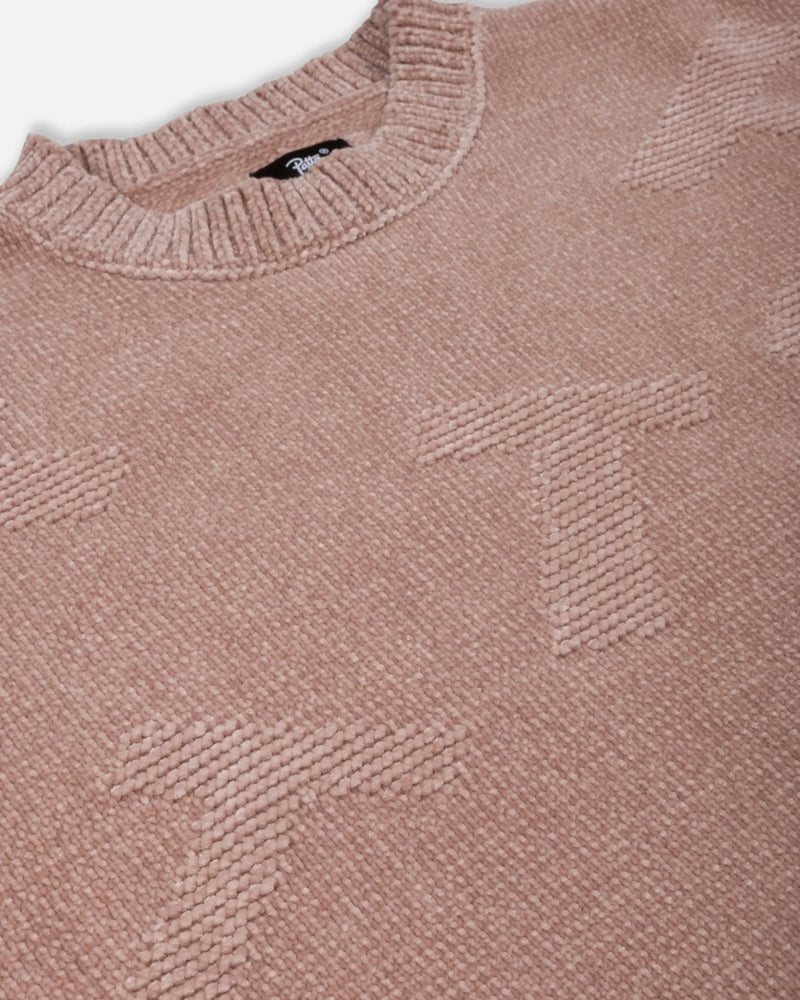 Patta Chenille Alphabet Knitted Sweater (Irish Cream) Patta