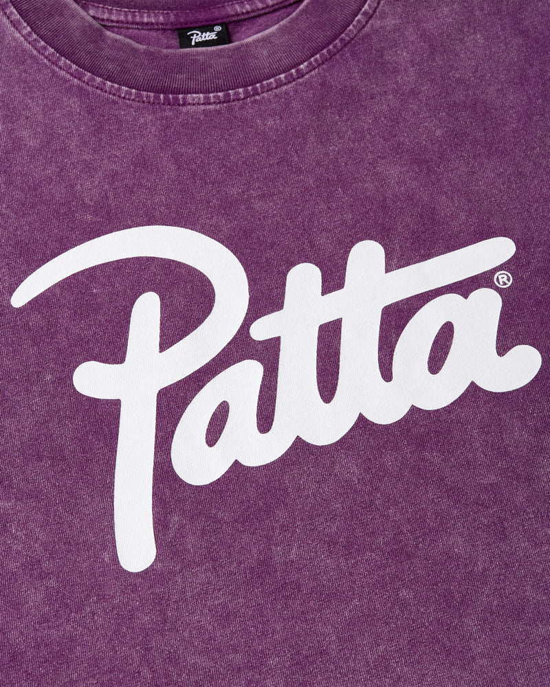 Patta Femme Acid Wash Baby T-Shirt (Dark Purple )
