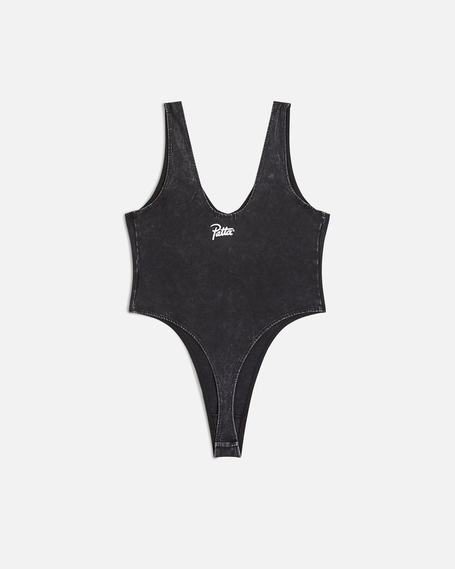 Patta Femme Acid Wash Bodysuit (Black)