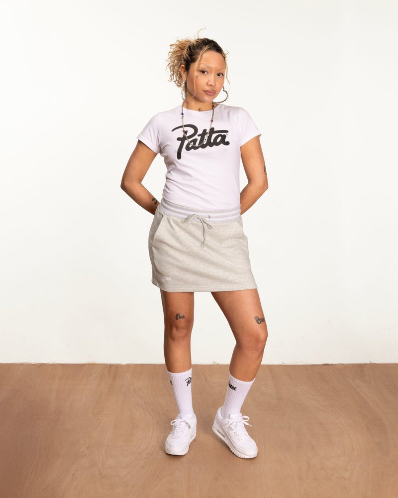 Patta Femme Lounge Skirt (Light Melange Grey)