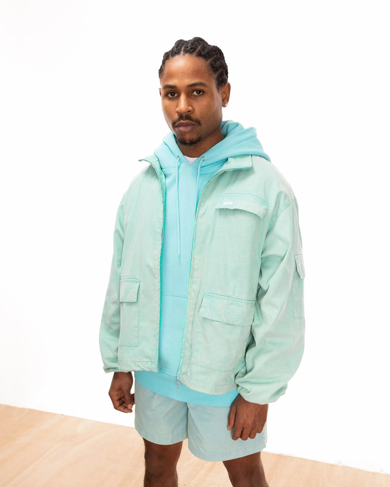 Patta Acid Washed Track Jacket (Blue Radiance) Patta