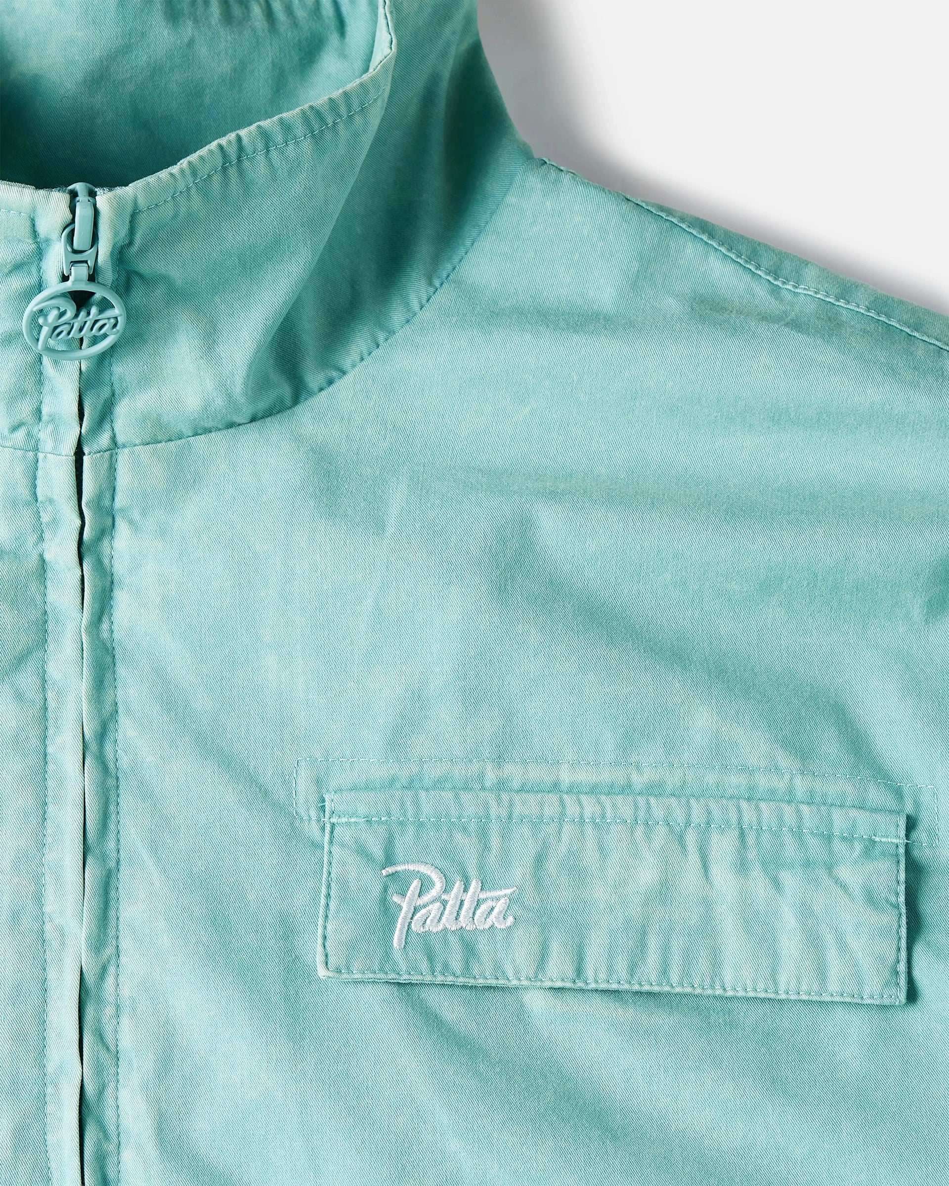 Patta Acid Washed Track Jacket (Blue Radiance) Patta
