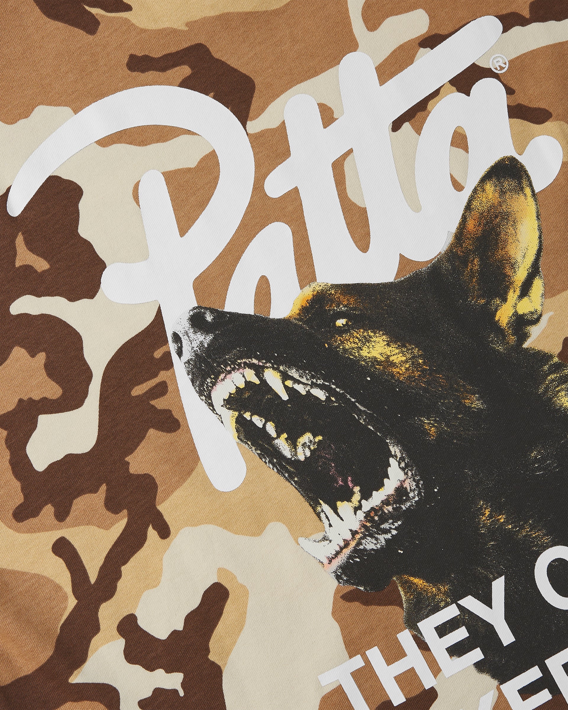 Patta Bark Woodland Camo T-Shirt (Sand Dollar)