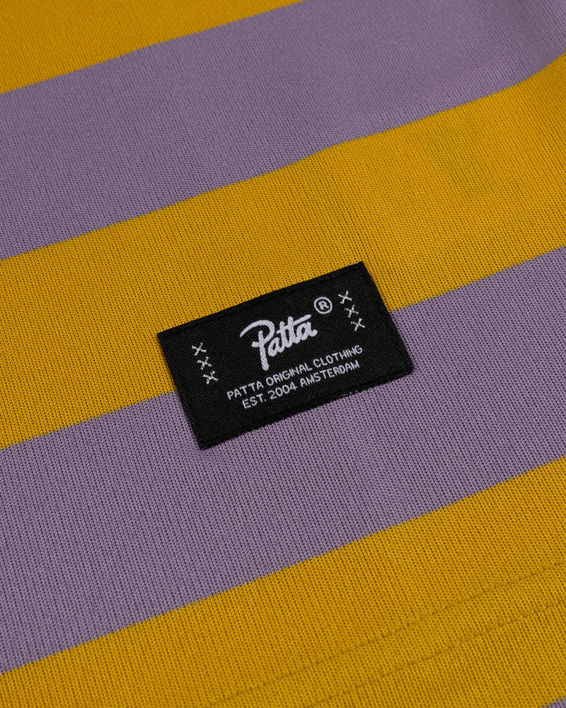 Patta Striped Longsleeve Football Jersey (Chalk Violet)