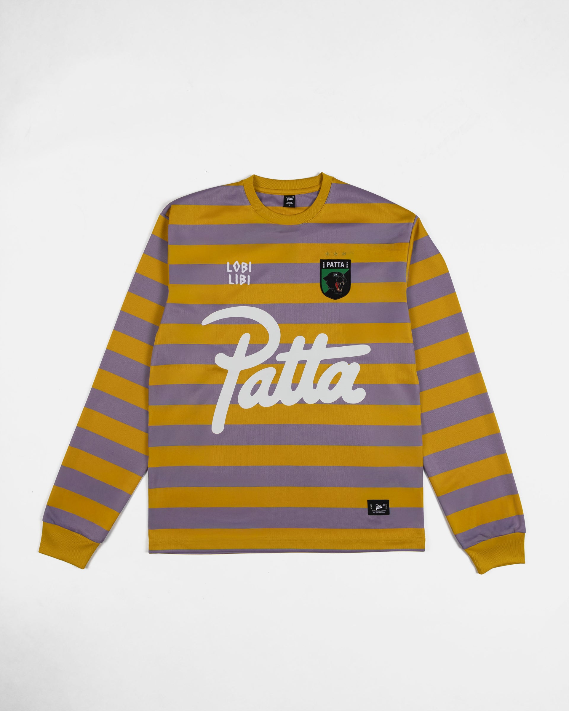 Patta Striped Longsleeve Football Jersey (Chalk Violet)