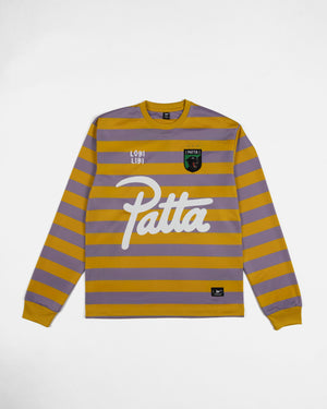 Patta Striped Longsleeve Football Jersey (Chalk Violet)