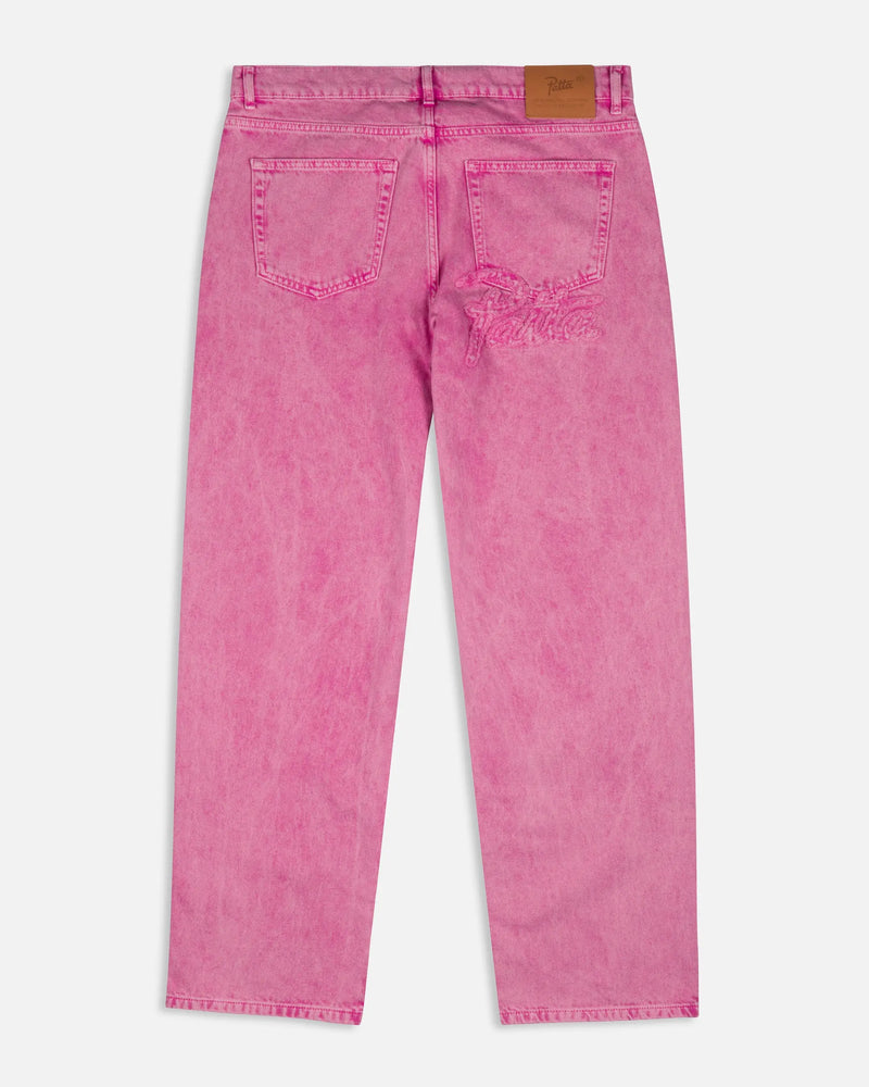 Patta Acid Wash Fuchsia Purple Denim Pants (Fuchsia Purple) Patta