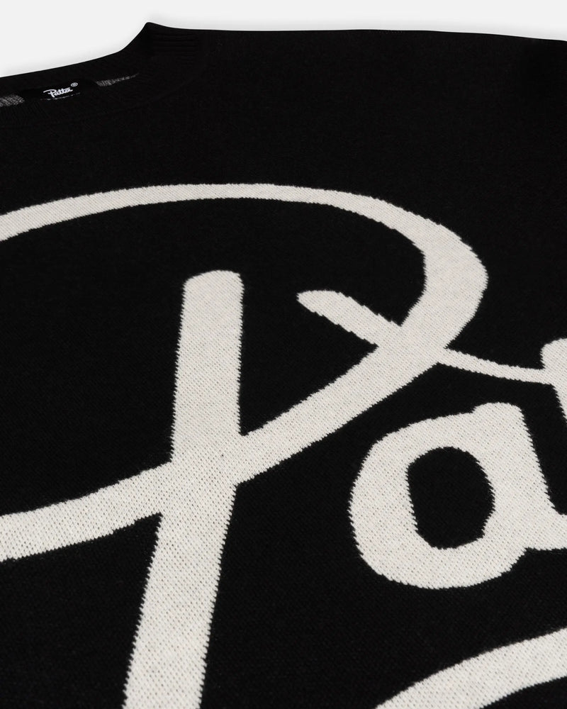 Patta Hearted Jumper (Black) Patta