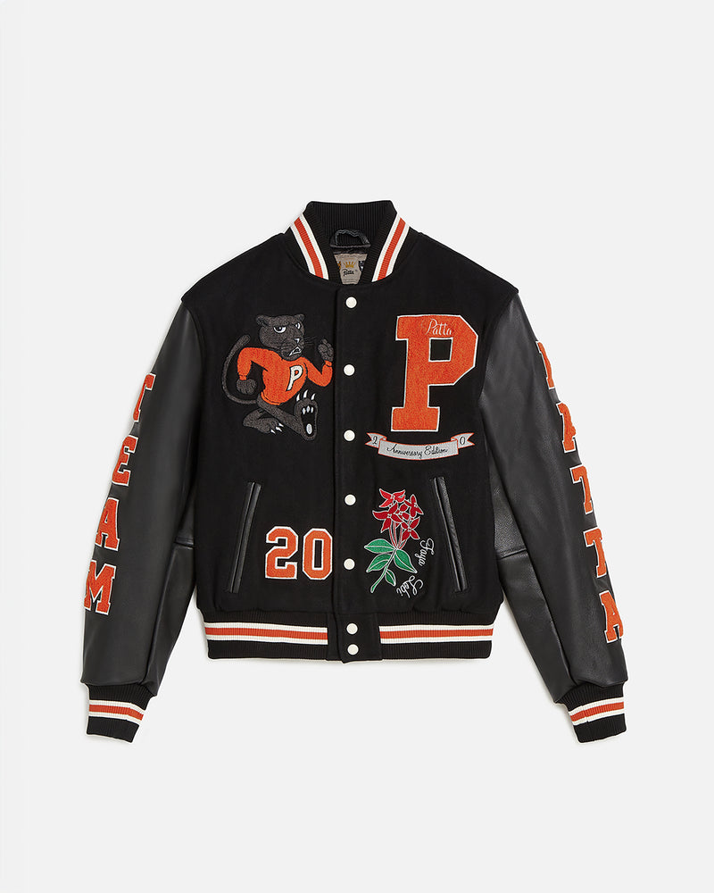 Patta 20th Anniversary Varsity Jacket (Black)