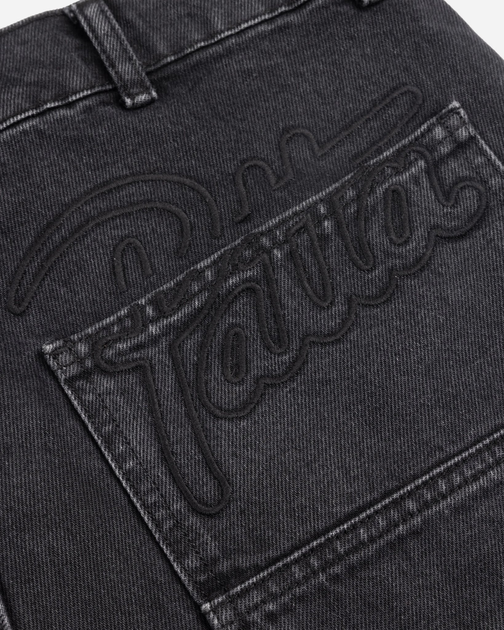 Patta Double Knee Denim Pants (Black Denim) - Patta