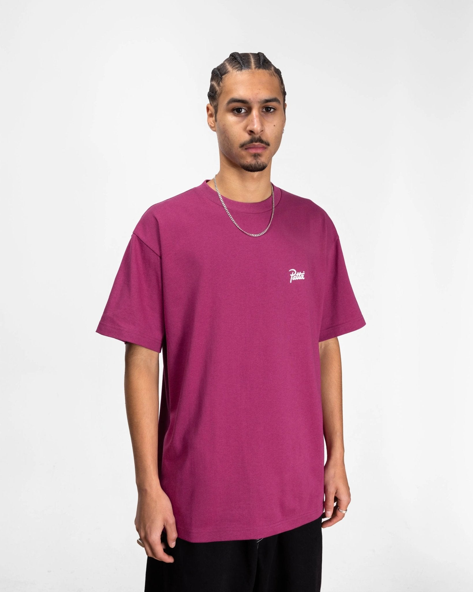 Patta Script Logo T-Shirt (Boysenberry) - Patta